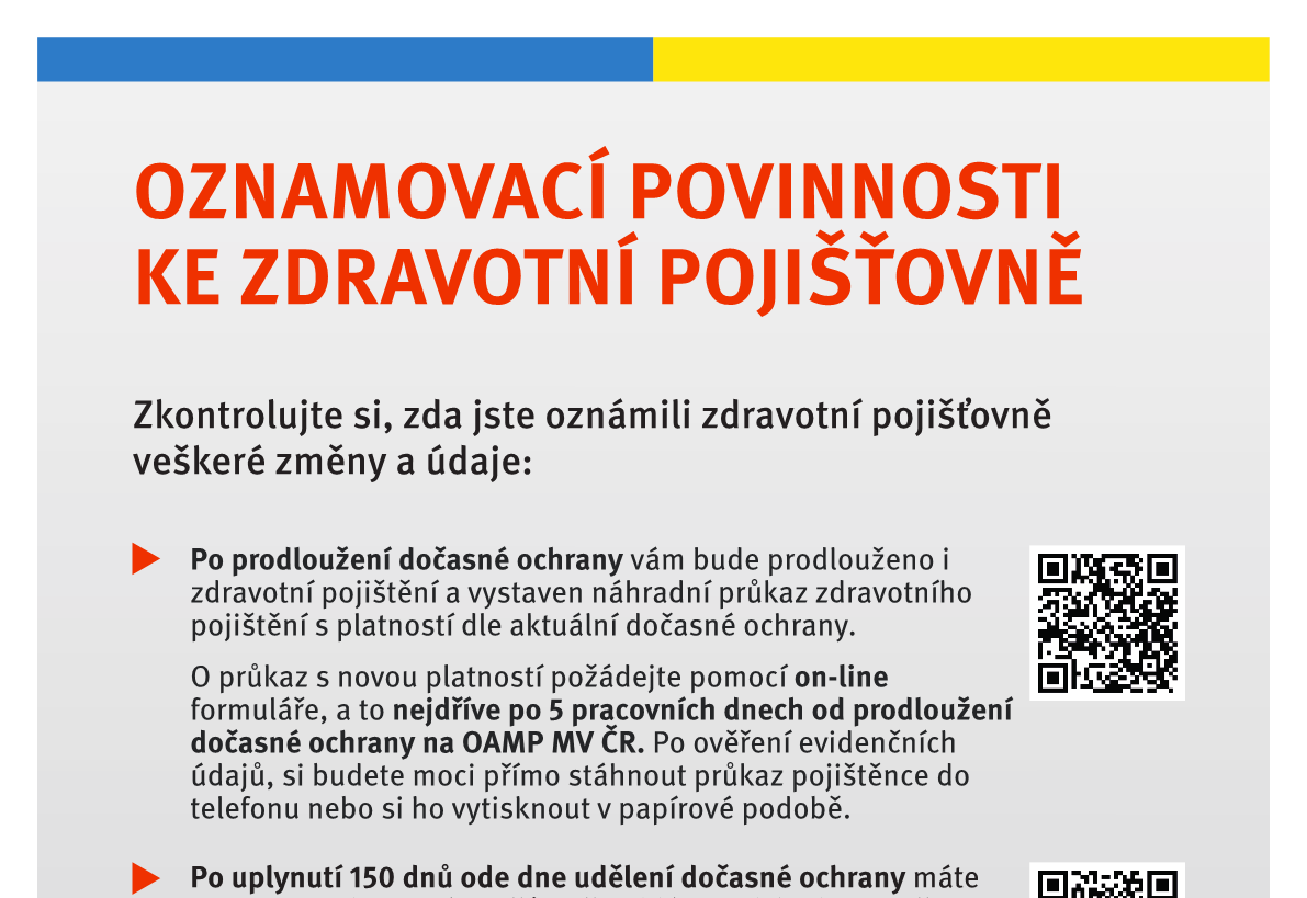 Informace - zdravotní pojišťovna